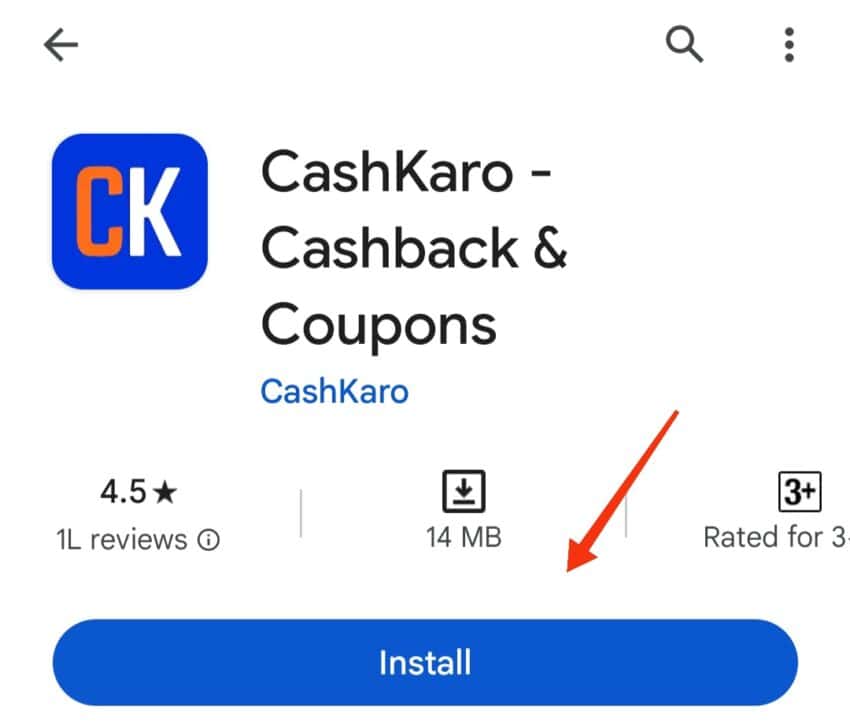 Downlaod Cashkaro app
